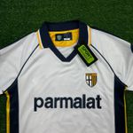 Camisa Polo Retrô Parma Home I 03/04 - Adriano #9- Torcedor Masculina 