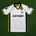 Camisa Polo Retrô Parma Home I 03/04 - Adriano #9- Torcedor Masculina 