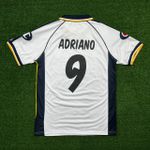 Camisa Polo Retrô Parma Home I 03/04 - Adriano #9- Torcedor Masculina 
