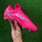 Chuteira Campo Nike Air Zoom Mercurial Vapor 16 Elite (FG) – Rosa/Azul