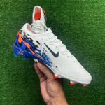 Chuteira Campo Nike Air Zoom Mercurial Vapor 16 Elite (FG) – Branco/Azul