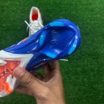 Chuteira Campo Nike Air Zoom Mercurial Vapor 16 Elite (FG) – Branco/Azul