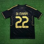 Camisa Retrô Real Madrid Home I 11/12 - Preta - Masculina Di María #22