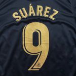 Camisa Retrô Barcelona Away II 20/21 - Suárez #9 - Preta - Torcedor Masculina Luis Suárez #9