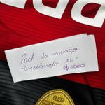 (DEFEITO) Camisa Home 23/24 - Patrocínio + Patchs - Torcedor Masculino
