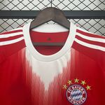 Camisa Bayern de Munique Home I 25/26 - Vermelha/Branca - Torcedor Masculina