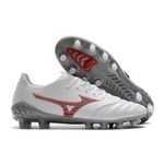 Chuteira Campo Mizuno Morelia Neo (FG) - Branco e Cinza