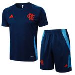 Kit Treino Flamengo Camisa + Shorts 25/26 Marinho
