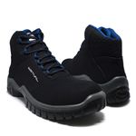 Bota de Segurança em Microfibra - Preto e Azul - Estival - EN10071S2 - CA 44558