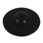 Disco de Borracha Flex 7" Polegadas Preto com Arruela Max Metal