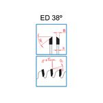 Disco de serra circular 250 mm X 80 dentes ED 38º /BR F.30 Fepam