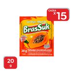 Refresco em Pó Brassuk Laranja / Mamão 20g - 15x20g