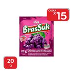Refresco em Pó Brassuk Uva 20g - 15x20g