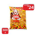 Bala Mastigável Chita Abacaxi 500g - 24x500g