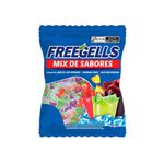 Bala Freegells Mix Sabores Azul Refrescante 200g - 50X200g