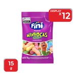 Bala Gelatina Fini Minhocas Cítricas 15g - 12X15g