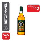 Aguardente 51 Ouro Retornável 965ml - 12x965ml.
