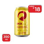 Cerveja Skol Pilsen Lata 350ml - 18x350ml.