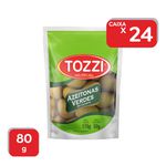 Azeitonas Verdes Tozzi Com Caroço Sache 80g - 24x80g