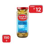 Azeitonas Verdes Tozzi Sem Caroço Vidro 150g - 12x150g
