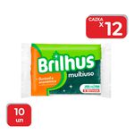Esponja Lava Louça Brilhus Multiuso - 12x10 Un.