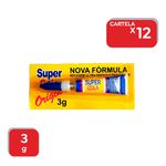 Super Cola Instantânea 3g - Cartela com 12 Un.