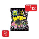 Pirulito Pop Mania Maxxi Pinta Lingua Preto - 12x24Un