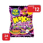 Pirulito Pop Mania Maxxi Energy - 12x24Un