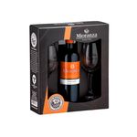 Kit Vinho Nacional Mioranza Tinto Suave Com 2 Taças - 12x750ml.