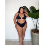 Biquíni Plus Size Aro Único Fio Duplo Preto 0107.24