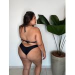 Biquíni Plus Size Aro Único Fio Duplo Preto 0107.24