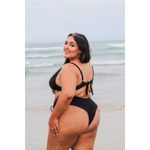 Biquíni Plus Size Aro Único Fio Duplo Preto 0110.04