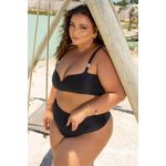 Biquíni Plus Size Faixa Preto