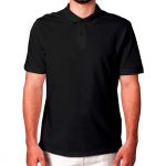 Camiseta Gola Polo Masculina Preta
