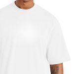 Camiseta Oversized Algodão Masculina Branca