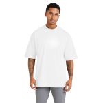 Camiseta Oversized Algodão Masculina Branca