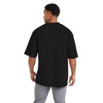 Camiseta Oversized Algodão Masculina Preta