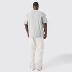 Camiseta Plus Size De Algodão Masculina Branca