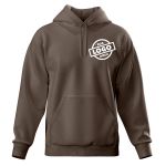 Blusa De Moletom Canguru e Capuz Marrom Personalizado