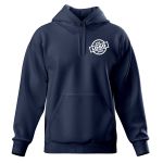 Blusa De Moletom Canguru e Capuz Azul Marinho Personalizado