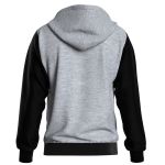 Jaqueta De Moletom 3 Ziper Cinza Masculina