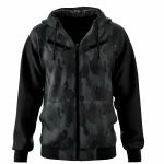 Jaqueta De Moletom 3 Ziper Camuflada Masculina