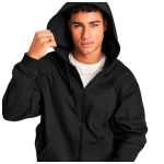 Jaqueta De Moletom Com Ziper Preta Masculina