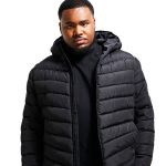 Jaqueta Puffer Bobojaco Masculina Preto Plus Size