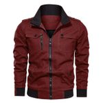 Jaqueta De Sarja Forrada Masculina Vinho