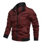 Jaqueta De Sarja Forrada Masculina Vinho