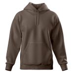 Blusa De Moletom Canguru e Capuz Café