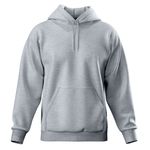 Blusa De Moletom Canguru e Capuz Cinza