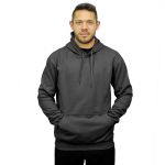 Blusa De Moletom Canguru e Capuz Chumbo