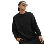 Moletom Gola Careca Sem Touca Moletinho Preto